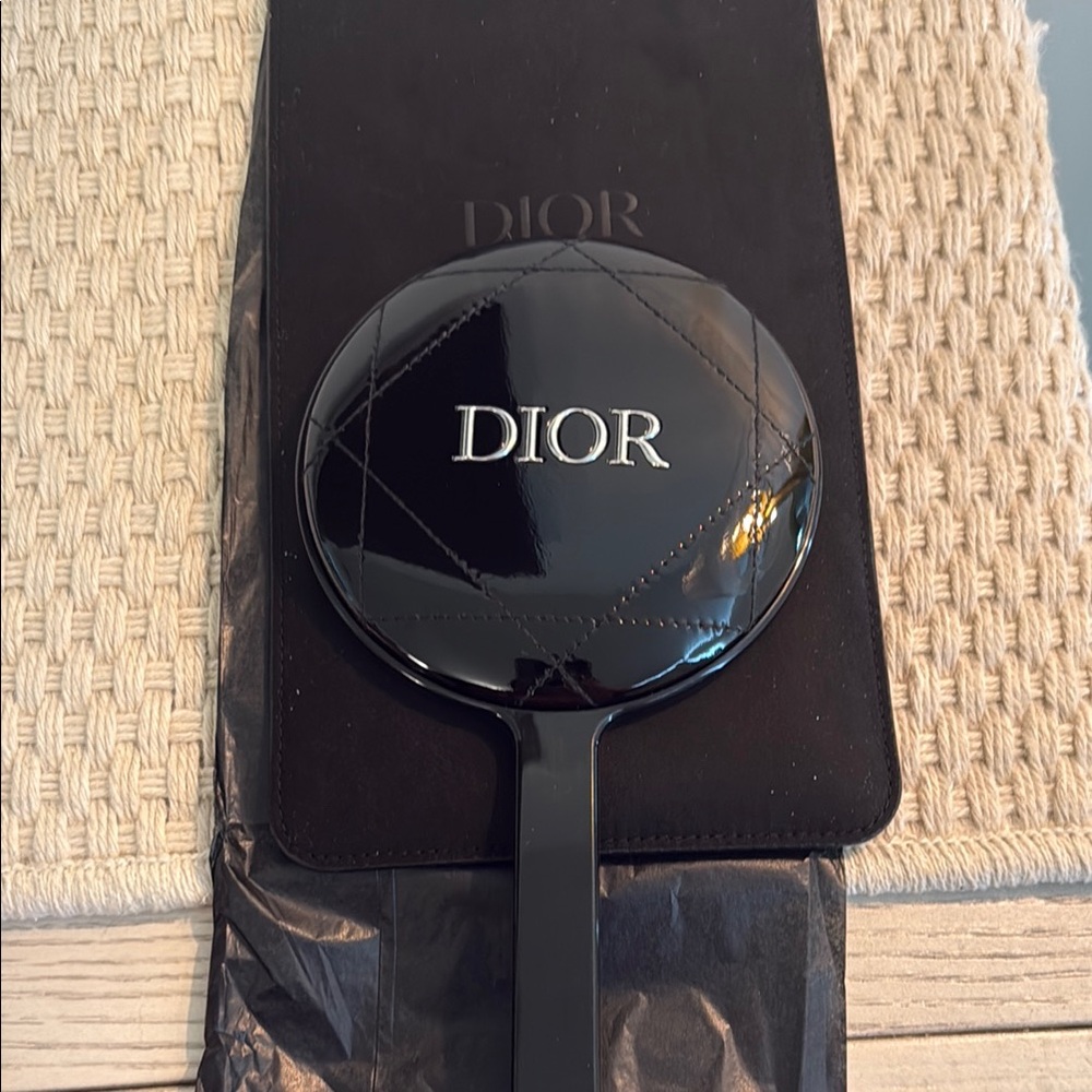 Dior Glossy Black Hand Mirror